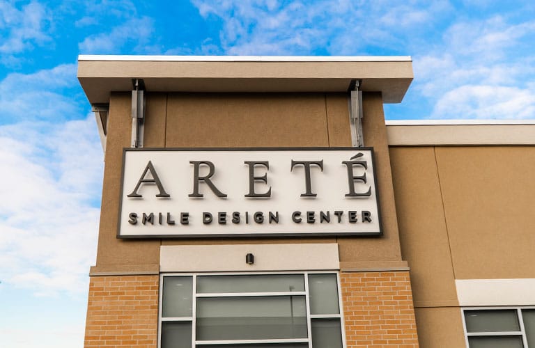 arete smile design front entrance