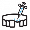 vector image of bone grafting