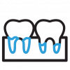 vector icon of gum grafting