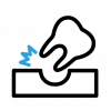 vector icon for tooth extraction