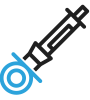 vector icon of syringe