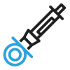 vector icon of syringe